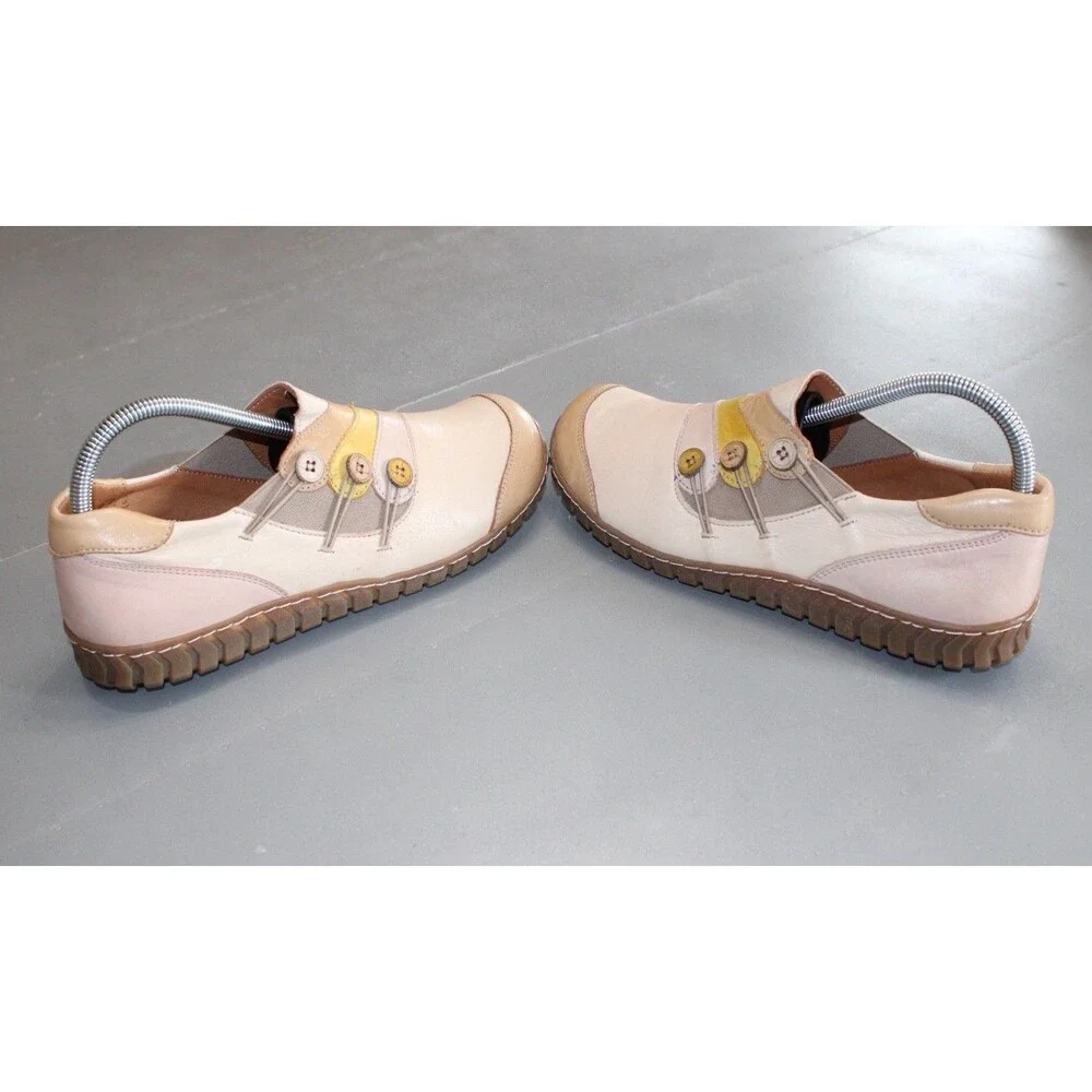 Spring Step Neeta Lagenlook Leather Comfort Shoes Women’s 9.5 EU 40 Boho Loafers
